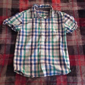 Multi-Blue Button Up Shirt